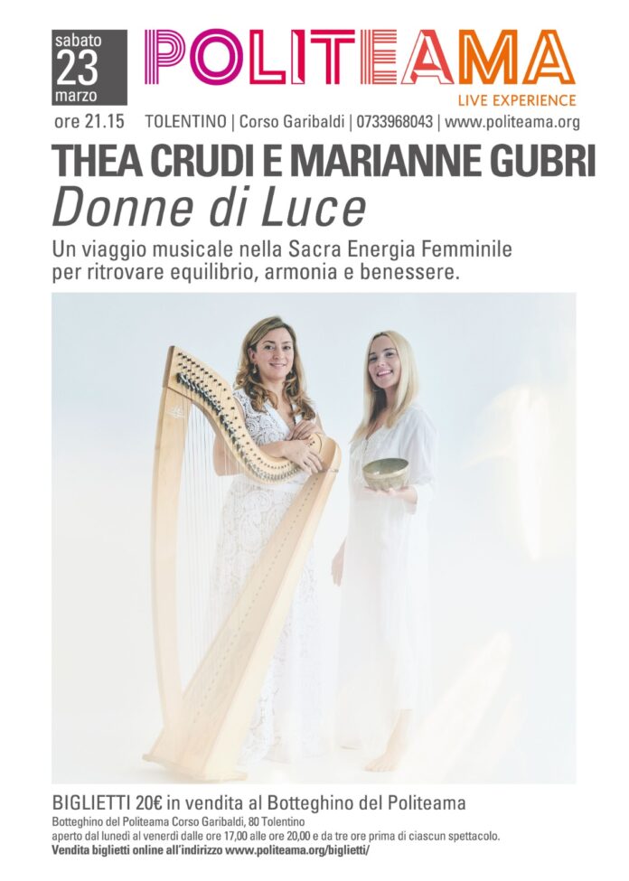 Donne di Luce - Thea Crudi e Marianne Gubri in concerto a Tolentino